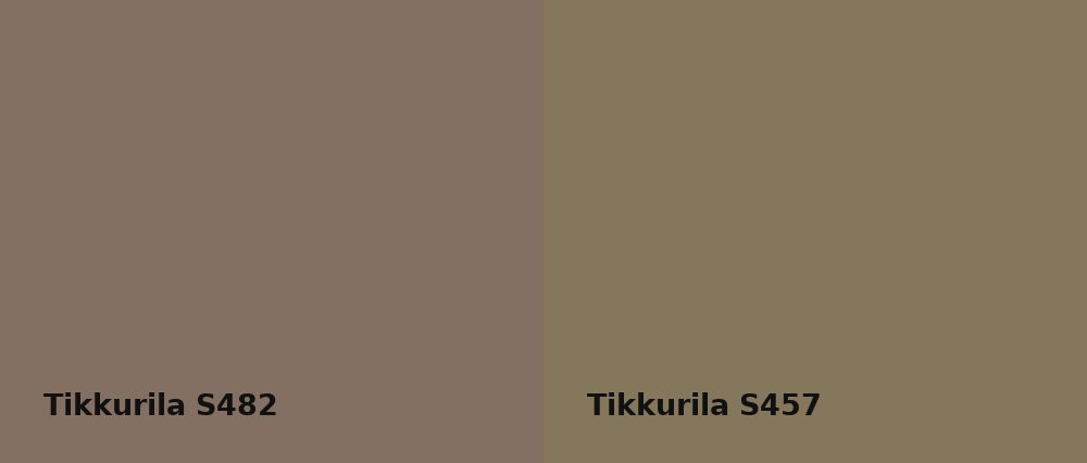 Tikkurila  S482 vs Tikkurila  S457