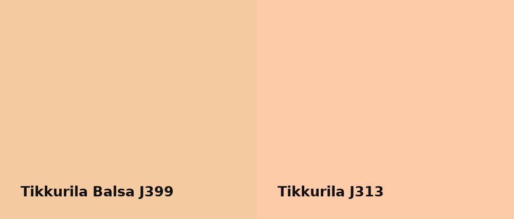 Tikkurila Balsa J399 vs Tikkurila  J313