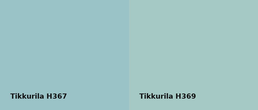Tikkurila  H367 vs Tikkurila  H369