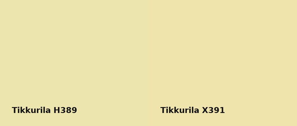Tikkurila  H389 vs Tikkurila  X391