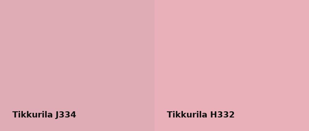 Tikkurila  J334 vs Tikkurila  H332