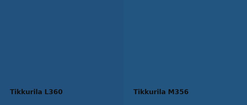 Tikkurila  L360 vs Tikkurila  M356
