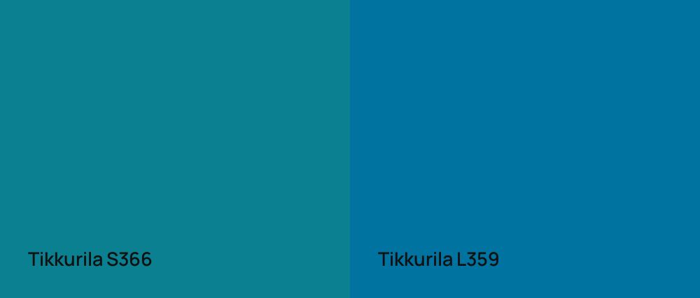 Tikkurila  S366 vs Tikkurila  L359
