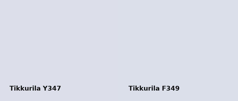 Tikkurila  Y347 vs Tikkurila  F349