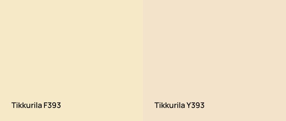 Tikkurila  F393 vs Tikkurila  Y393