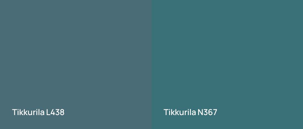 Tikkurila  L438 vs Tikkurila  N367