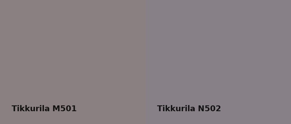 Tikkurila  M501 vs Tikkurila  N502