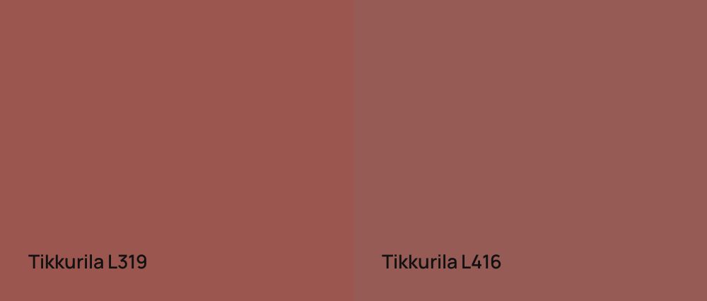 Tikkurila  L319 vs Tikkurila  L416
