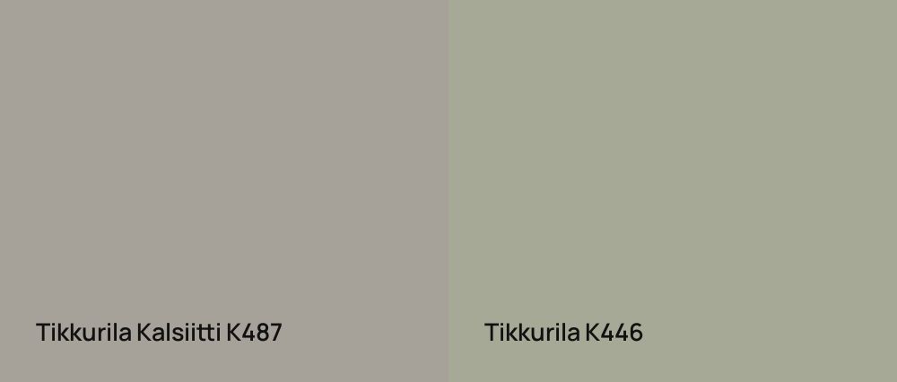 Tikkurila Kalsiitti K487 vs Tikkurila  K446