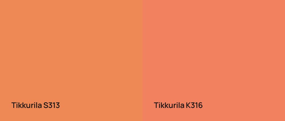 Tikkurila  S313 vs Tikkurila  K316