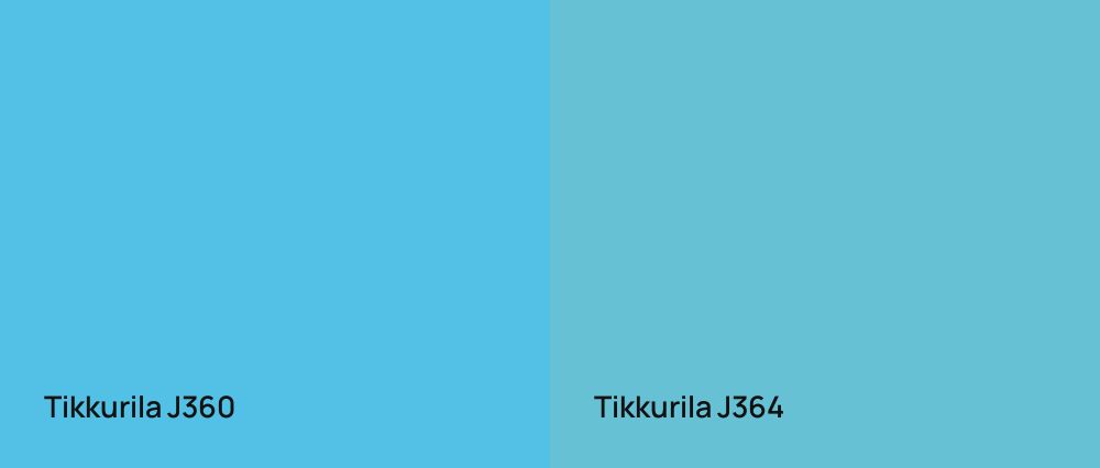 Tikkurila  J360 vs Tikkurila  J364