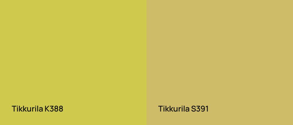Tikkurila  K388 vs Tikkurila  S391