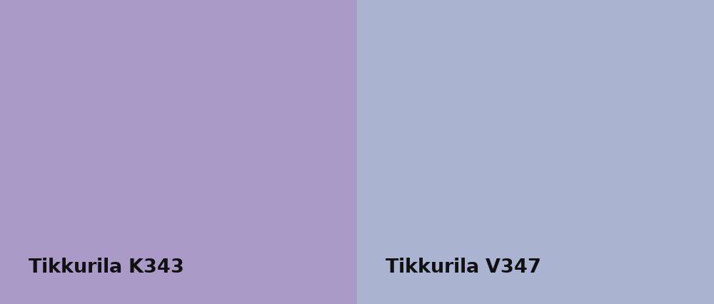 Tikkurila  K343 vs Tikkurila  V347
