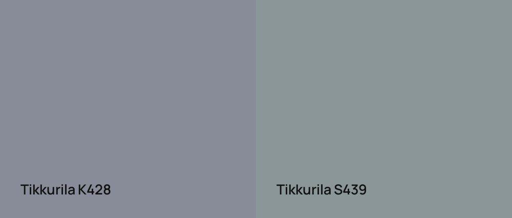 Tikkurila  K428 vs Tikkurila  S439