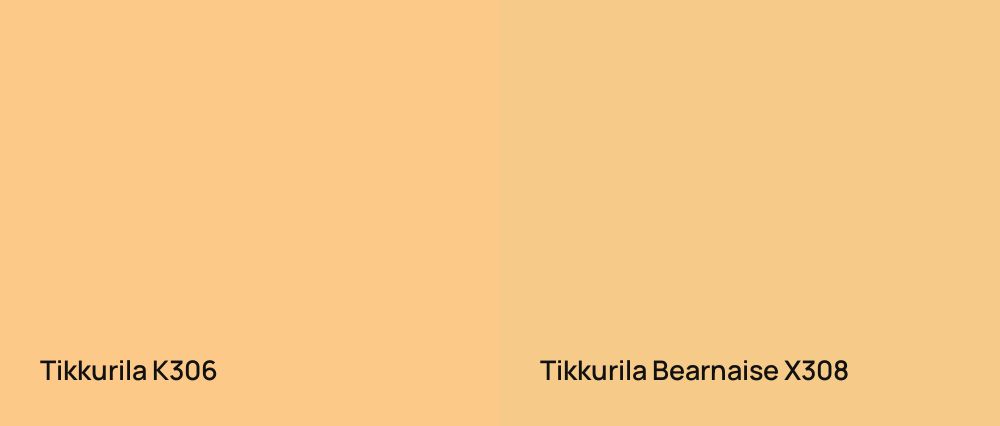 Tikkurila  K306 vs Tikkurila Bearnaise X308