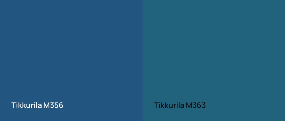 Tikkurila  M356 vs Tikkurila  M363