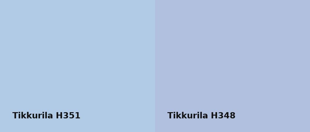 Tikkurila  H351 vs Tikkurila  H348