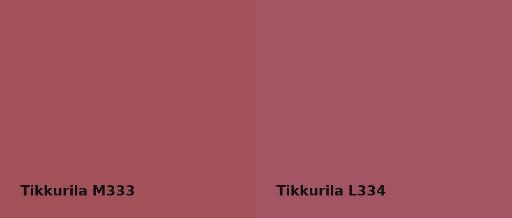 Tikkurila  M333 vs Tikkurila  L334