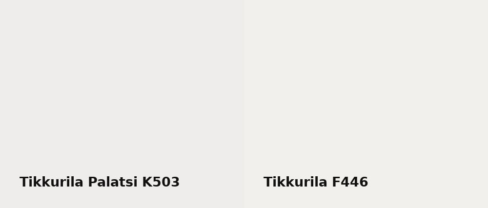 Tikkurila Palatsi K503 vs Tikkurila  F446