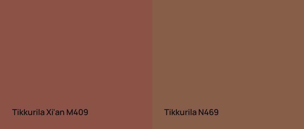 Tikkurila Xi'an M409 vs Tikkurila  N469