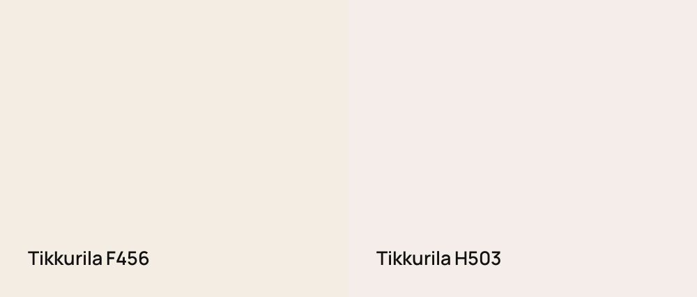Tikkurila  F456 vs Tikkurila  H503