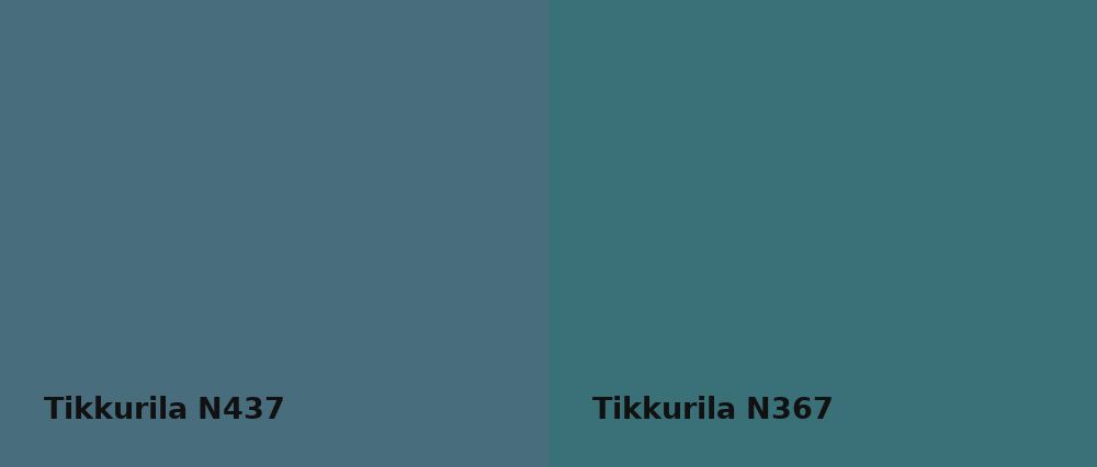 Tikkurila  N437 vs Tikkurila  N367
