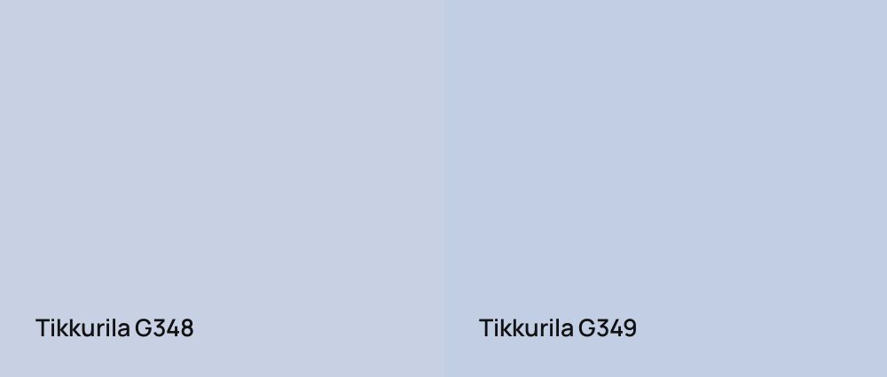 Tikkurila  G348 vs Tikkurila  G349