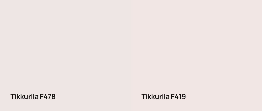 Tikkurila  F478 vs Tikkurila  F419
