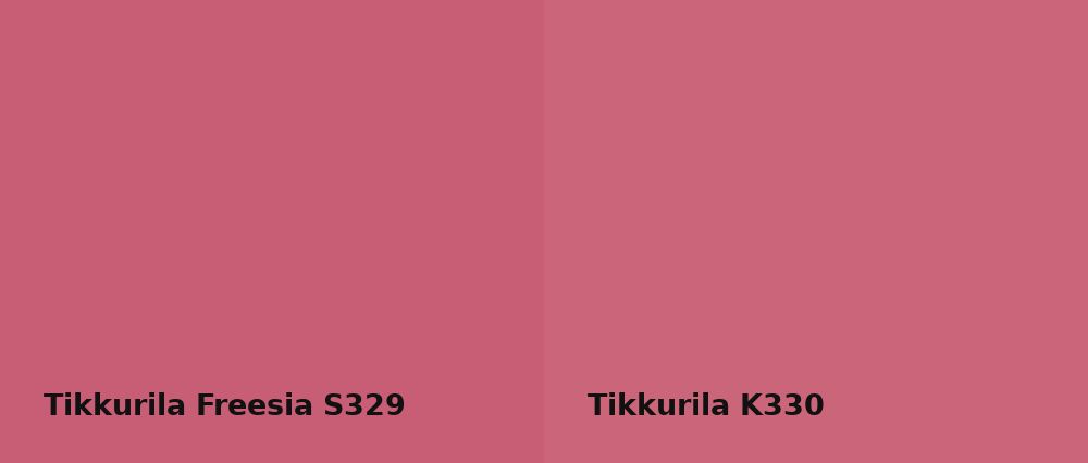 Tikkurila Freesia S329 vs Tikkurila  K330