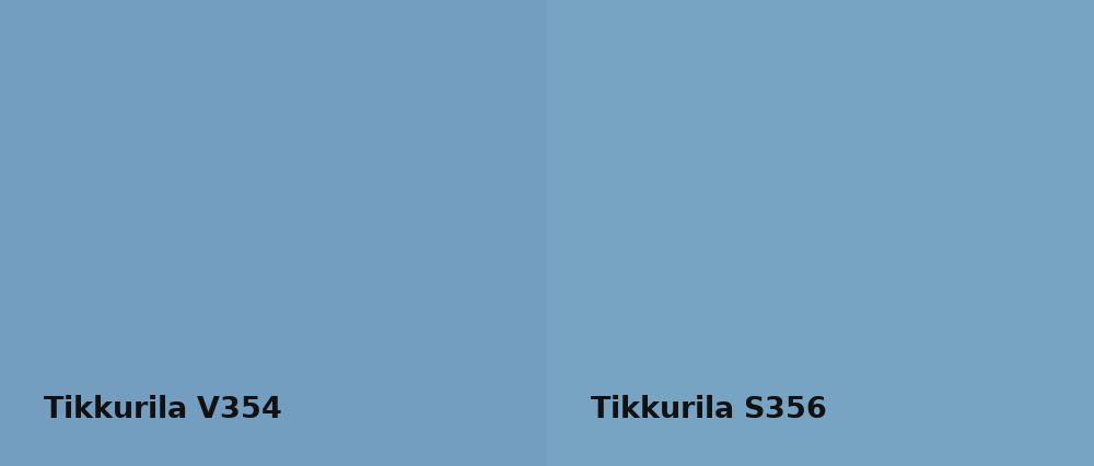 Tikkurila  V354 vs Tikkurila  S356