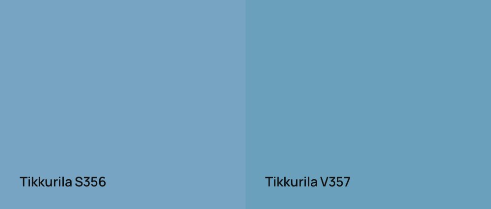 Tikkurila  S356 vs Tikkurila  V357