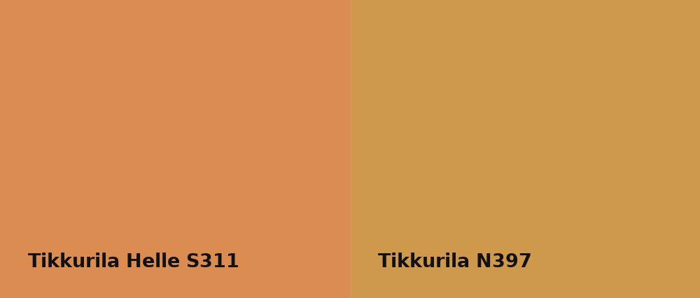 Tikkurila Helle S311 vs Tikkurila  N397