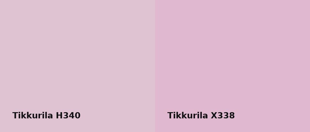 Tikkurila  H340 vs Tikkurila  X338