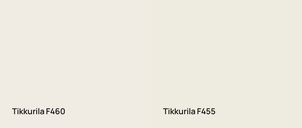 Tikkurila  F460 vs Tikkurila  F455