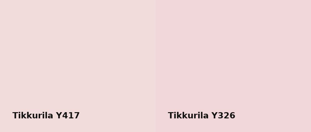 Tikkurila  Y417 vs Tikkurila  Y326