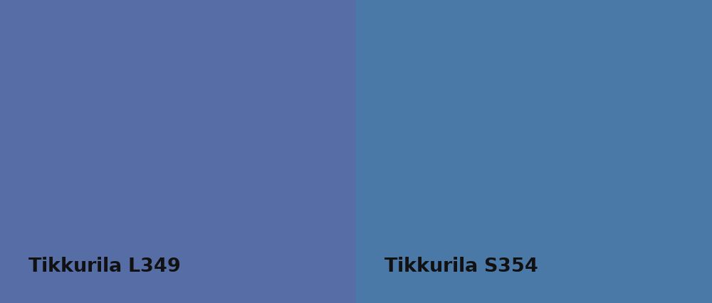 Tikkurila  L349 vs Tikkurila  S354