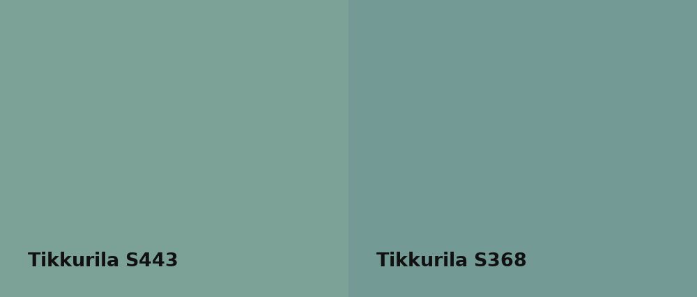 Tikkurila  S443 vs Tikkurila  S368