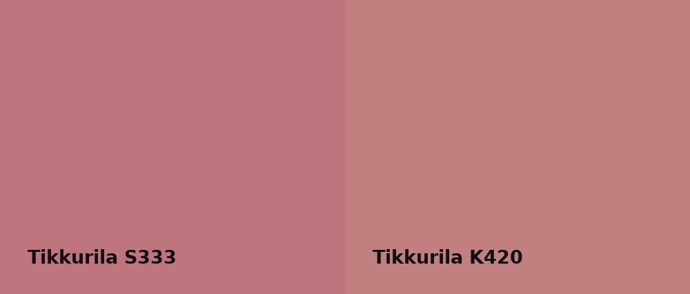 Tikkurila  S333 vs Tikkurila  K420
