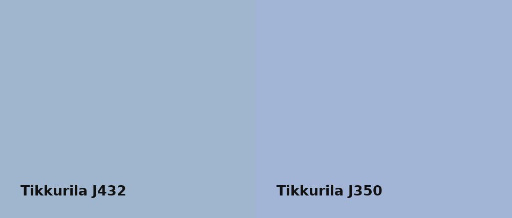 Tikkurila  J432 vs Tikkurila  J350
