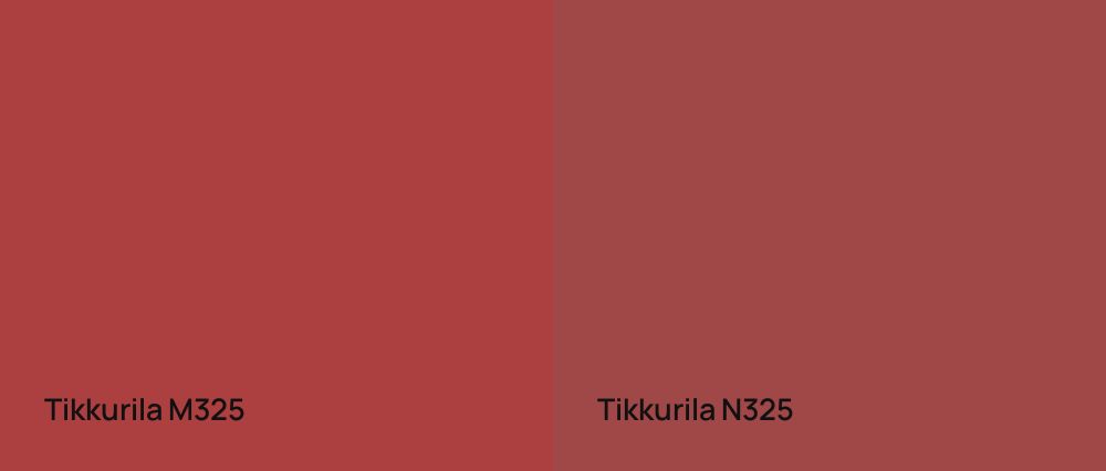 Tikkurila  M325 vs Tikkurila  N325