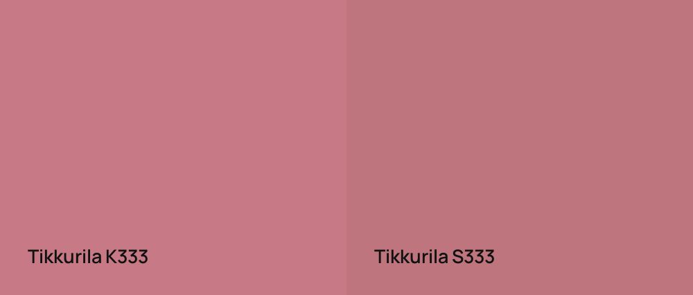 Tikkurila  K333 vs Tikkurila  S333