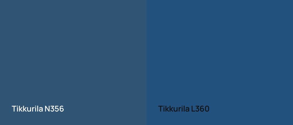 Tikkurila  N356 vs Tikkurila  L360