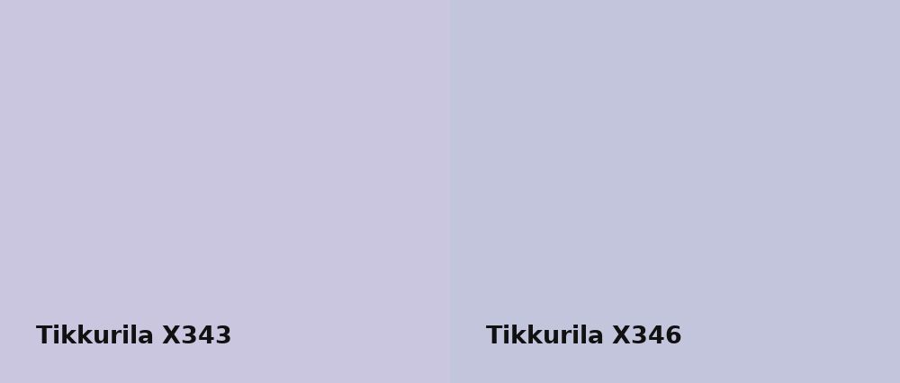Tikkurila  X343 vs Tikkurila  X346