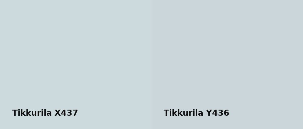 Tikkurila  X437 vs Tikkurila  Y436