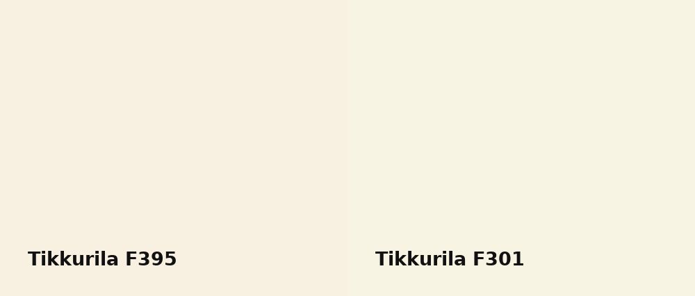 Tikkurila  F395 vs Tikkurila  F301
