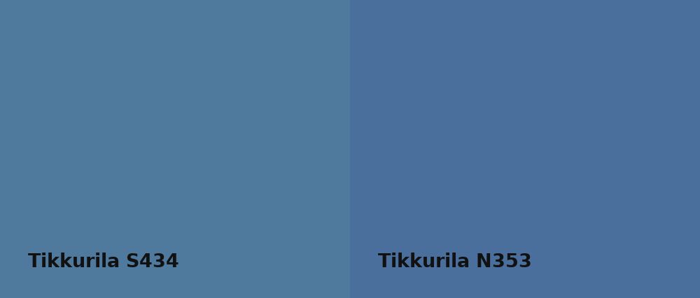 Tikkurila  S434 vs Tikkurila  N353