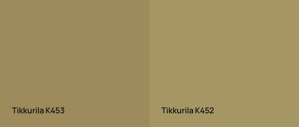 Tikkurila  K453 vs Tikkurila  K452