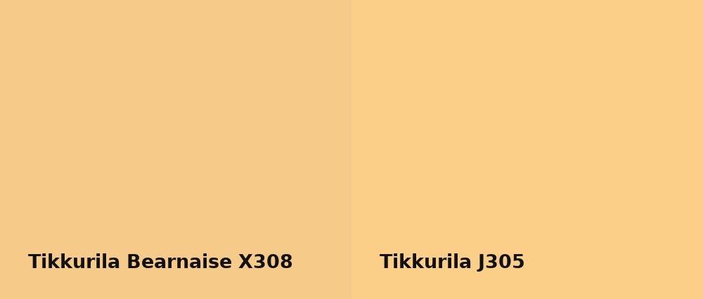 Tikkurila Bearnaise X308 vs Tikkurila  J305