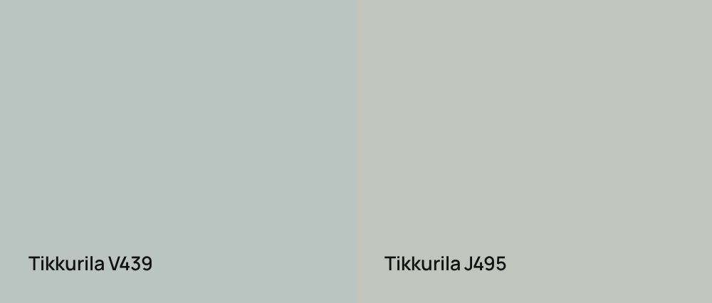 Tikkurila  V439 vs Tikkurila  J495