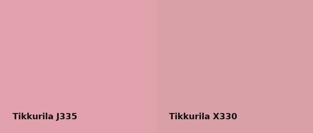 Tikkurila  J335 vs Tikkurila  X330